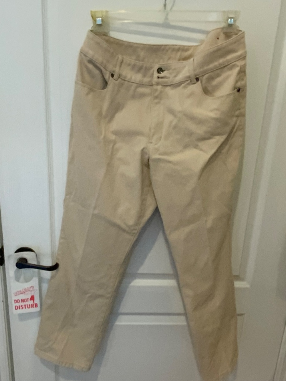Coldwater Creek Creamy Beige Jeans P16 Cotten/spandex